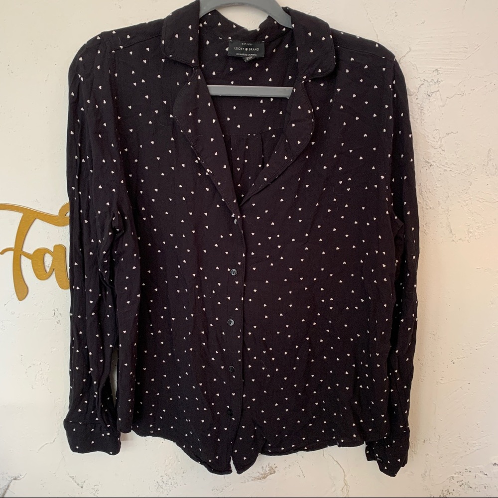 Lucky brand colllared top!